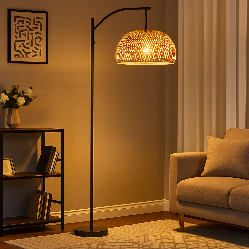 HERTA NATURAL BAMBOO FLOOR LAMP