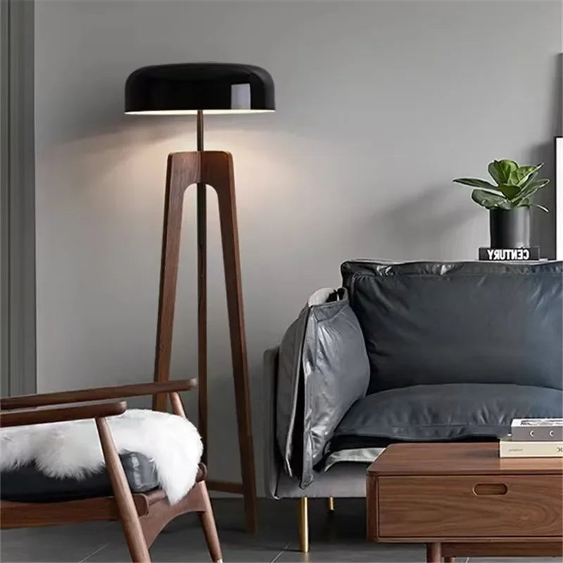 ALTAIRA | CARVED WOOD FLOOR LED LAMP