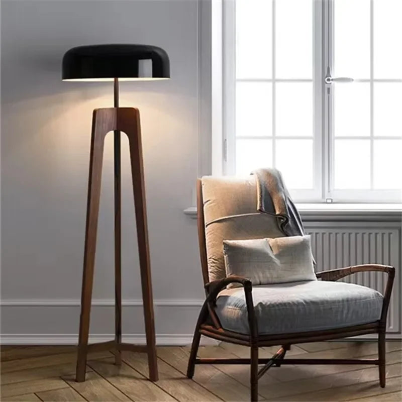 ALTAIRA | CARVED WOOD FLOOR LED LAMP