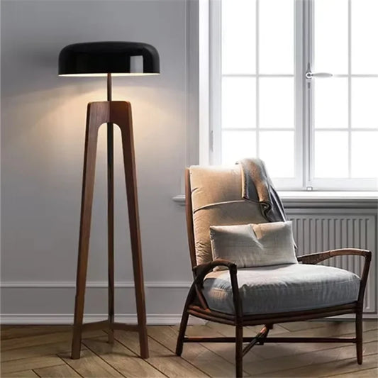 ALTAIRA | CARVED WOOD FLOOR LED LAMP