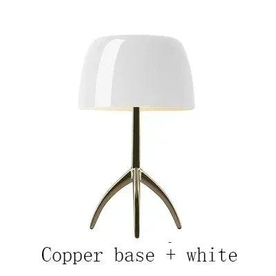COMO | NORDIC TRIPOD TABLE LAMP WITH CHROME & COPPER BASE