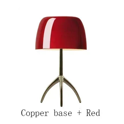 COMO | NORDIC TRIPOD TABLE LAMP WITH CHROME & COPPER BASE