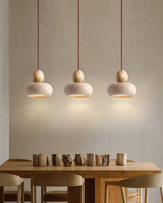ILEA | STONE PENDANT LIGHT WITH SOFT LED GLOW