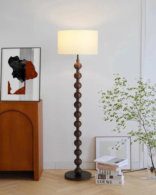 ALEXA| WOODEN FRENCH FLOOR LAMP