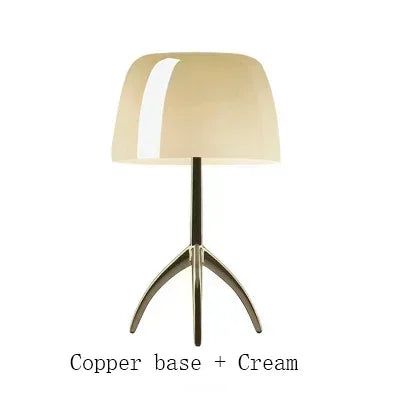 COMO | NORDIC TRIPOD TABLE LAMP WITH CHROME & COPPER BASE