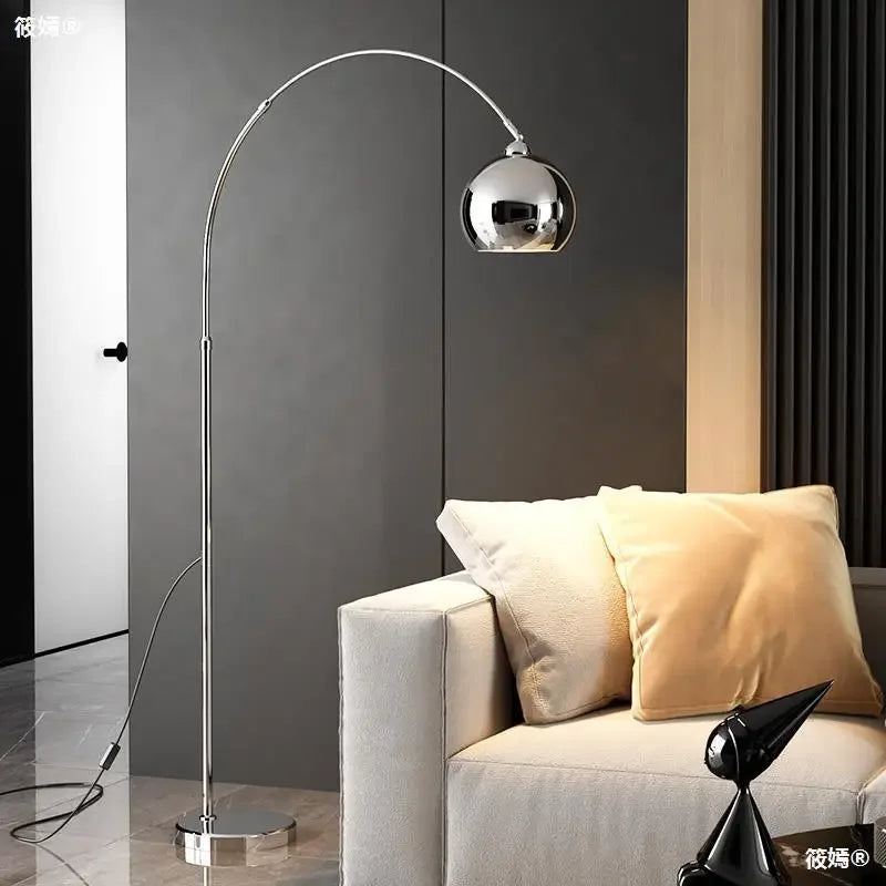 ITHACA | MODERN POLISHED CHROME LED FLOOR LAMP