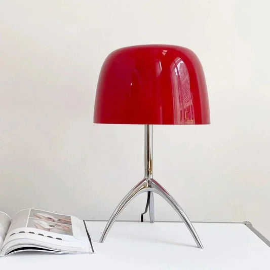COMO | NORDIC TRIPOD TABLE LAMP WITH CHROME & COPPER BASE