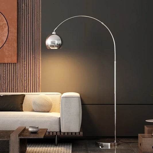 ITHACA | MODERN POLISHED CHROME LED FLOOR LAMP